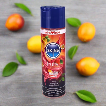 Skins Juicy Mango & Passionfruit Water Based Lubricant 130ml Lubes My Amazing Fantasy